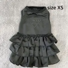 CIRCUS 犬用 メッシュフリルワンピース ブラック size XSのサムネイル