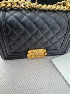 シャネル BOY CHANEL チェーンショルダーバッグ キャビアスキンのサムネイル