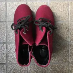 レディースショートブーツ風シューズ