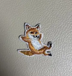 キツネ　アイロンワッペン1枚(2番)