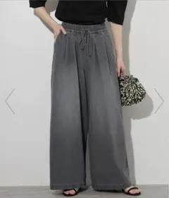 JournalStandard relume ブラックデニムワイドパンツ