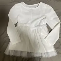 しまむらホワイト長袖トップス