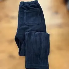 無印　コーデュロイレギンスパンツ　紺　110