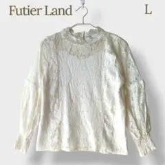 □Futier Land＊ Lサイズ トップス ブラウス 長袖 レース