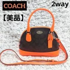 美品★COACH　ミニドームサッチェル 2wayハンドバッグショルダーバッグ