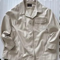 Kastane フェイクレザーオーバージャケット