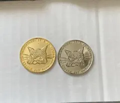 わちふぃーるど 猫のダヤン メダル ゴールド＆シルバーカラー