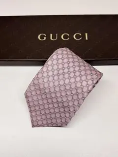GUCCI ピンク GGパターン ネクタイ