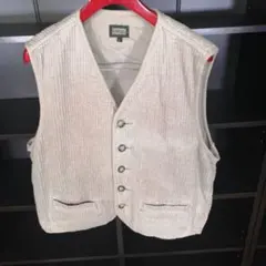 値下げ依頼OK UNIQLO 緑タグ ベスト ベージュ　オールドユニクロ