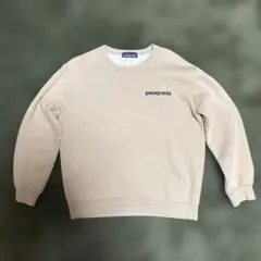 patagonia ベージュ トレーナー スウェット 裏起毛