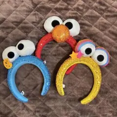 USJユニバカチューシャ セサミストリートエルモビッグバードクッキーモンスター