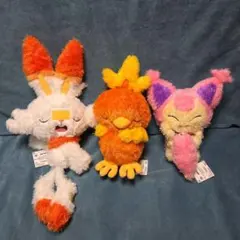 ポケモン もふぐっと くつろぎタイム ぬいぐるみ エネコ アチャモ ヒバニー