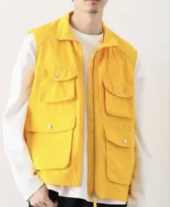 POP TRADING COMPANY サファリ ベスト リップストップ L