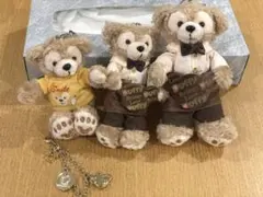 ダッフィー ストラップ付きぬいぐるみ4点セット