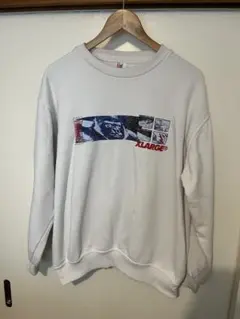 XLARGE ホワイト トレーナー Lサイズ　ビンテージ