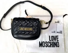 LOVE MOSCHINO ブラックショルダーバッグのサムネイル