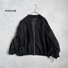 ヤマダヤ SCOTCLUB ドロストスリーブ　シアーブルゾン ブラック　Mのサムネイル