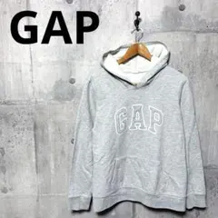 GAP ギャップ レディース ロゴプルオーバースウェットパーカー L グレー