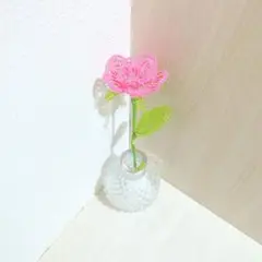 〈ビーズフラワー〉ミニ薔薇