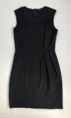 Maje ウールストレッチブラックドレスのサムネイル