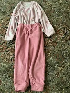 フリースパジャマセット 100cm ピンク