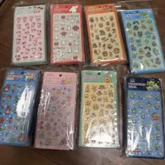 ディズニー ぷくぷくシール まとめ売り 8枚セット