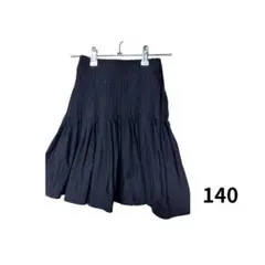 ★定番★ 140サイズ ブラック プリーツスカート