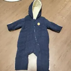 아기용 안솜 커버 올 네이비 후드 포함