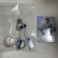 中日ドラゴンズ 岡林勇希 キーホルダー トレカ