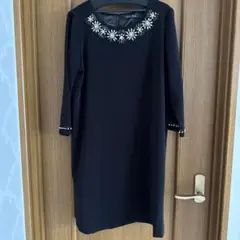 BLISS POINT 黒 七分袖 ワンピース