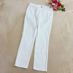 【UNIQLOユニクロ】ウルトラストレッチクロップドレギンスパンツ ホワイト Ｓ