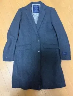 ナノユニバース　SUPER140'S メルトンチェスターコート　チャコール　M