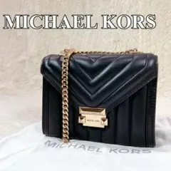 【極美品】マイケルコース ホイットニー レザー チェーン ショルダーバッグ