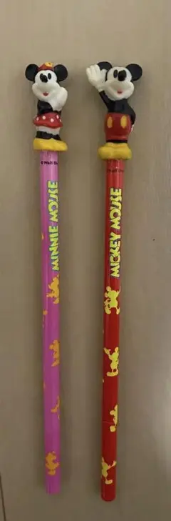 ミッキー ミニー キャラクター鉛筆 2本セット