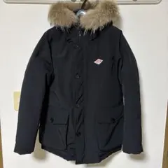 <美品>DANTON ファー付き　タッサーダウンジャケット