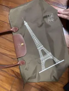 longchamp ロンシャン プリアージュ エッフェル塔　パリ限定 カーキ