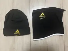 adidas professional ネックウォーマー&ニット帽
