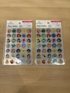 即完売　2枚セット　ディズニー　プリンセス　ポイントシール