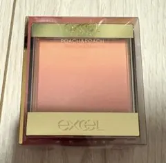 【新品】エクセル オーラティックブラッシュ AB01(ピーチ&ピーチ) /8g