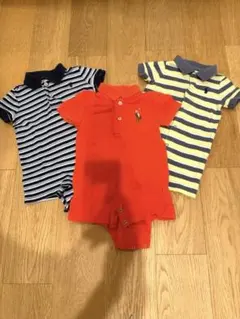 【Ralph Lauren ベビーロンパース まとめ売り】サイズ70/70/75