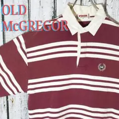 OLD McGREGOR マックレガー 長袖ラガーシャツ 胸刺繍入り Mサイズ