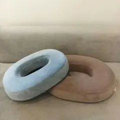 LeLante ドーナツクッション 円座クッション 産後 痔 グレー ベージュのサムネイル