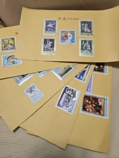 外国使用済み切手コレクション 5セット