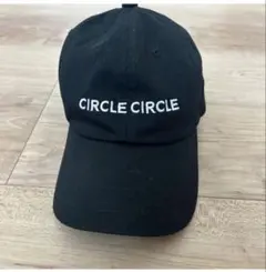 CIRCLE CIRCLE 刺繍 キャップ ブラック