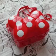 ディズニー ミニーちやんのリボン型 ポップコーンバケット