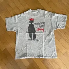Old Stussy 90年代前期白タグ シャドウマン グレー Tシャツ XL