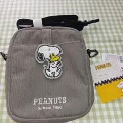PEANUTS スヌーピー コーデュロイ ショルダーバッグ新品未使用のサムネイル