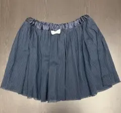 ネイビー ストライプ シフォンスカート130