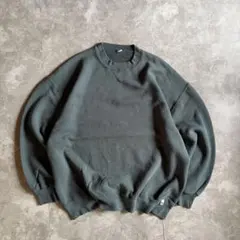 00s ラッセルアスレチック ヴィンテージ スウェット グリーン XL 無地