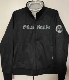 【美品】FILA フィラ　ゴルフウェア　ブルゾン　ジャケット　フリース　秋冬　黒